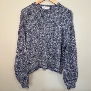 Something Navy Poppy Crewneck Sweater XS (Women’s) Blue